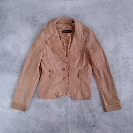 Vintage Leather Blazer Jacket