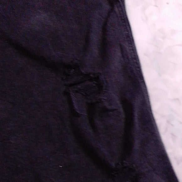 Stylish Modern Black Denim Overalls Workwear