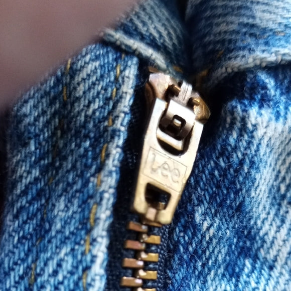 Vintage 1980s LEE Mom Denim Jeans Talon 42 Zipper