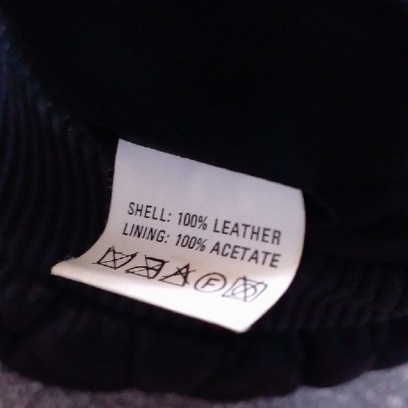 VINTAGE LEATHER Black Quilted Jacket