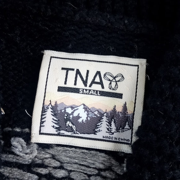 TNA Lambswool Button-Up Sweater Cowichan Aritzia