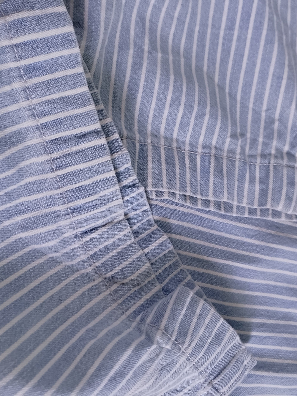 Striped Blue and White Jumpsuit with Waist Tie REWASH BRAND