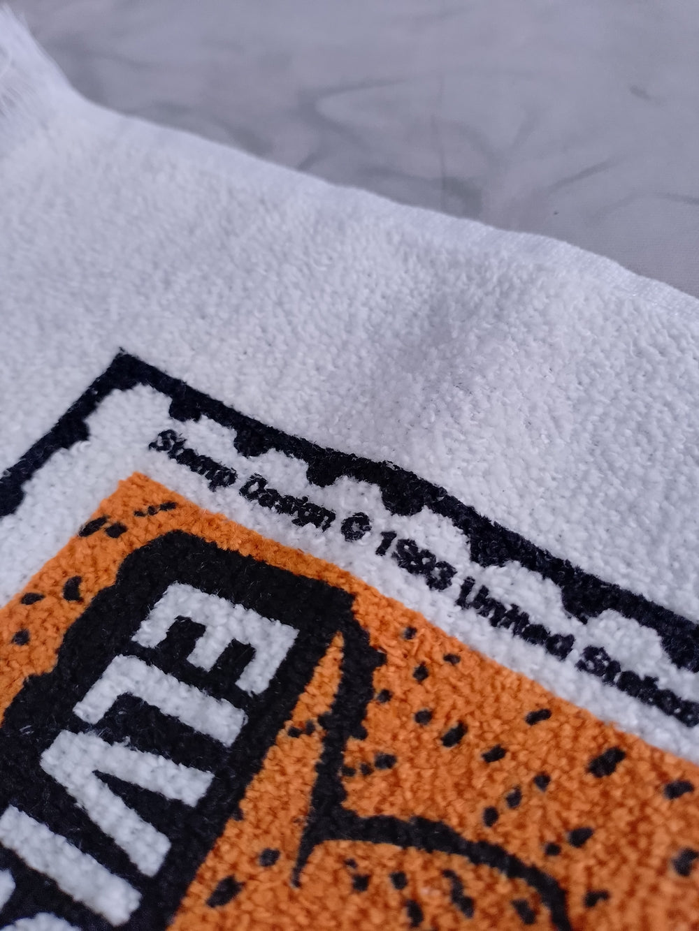 Vintage 1993 Elvis Presley Stamp Design Dishtowel NWOT USA Made