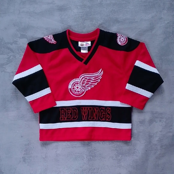 VINTAGE 90s Red Wings Kids Hockey Jersey
