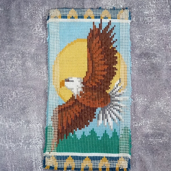 Vintage 90s American Eagle Soaring In The Sun Latch Rug