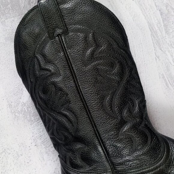 AMPUTEE LEFT FOOT Boulet 1847 Cowboy Boot Deer Leather UNISEX