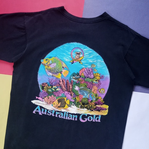 Vintage Exotic Blend Australian Gold Crew Single Stitch T-Shirt