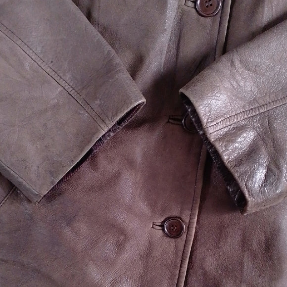 Vintage 90s Danier Brown Leather Jacket