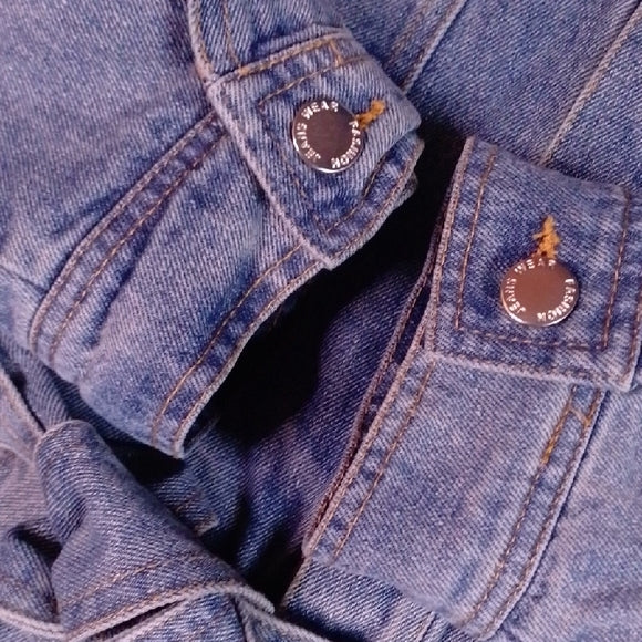 Denim Jumpsuit with Belt Workwear
