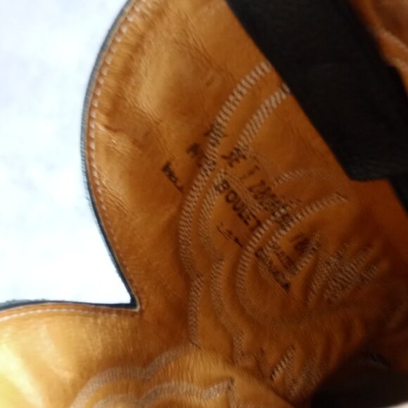 AMPUTEE LEFT FOOT Boulet 1847 Cowboy Boot Deer Leather UNISEX