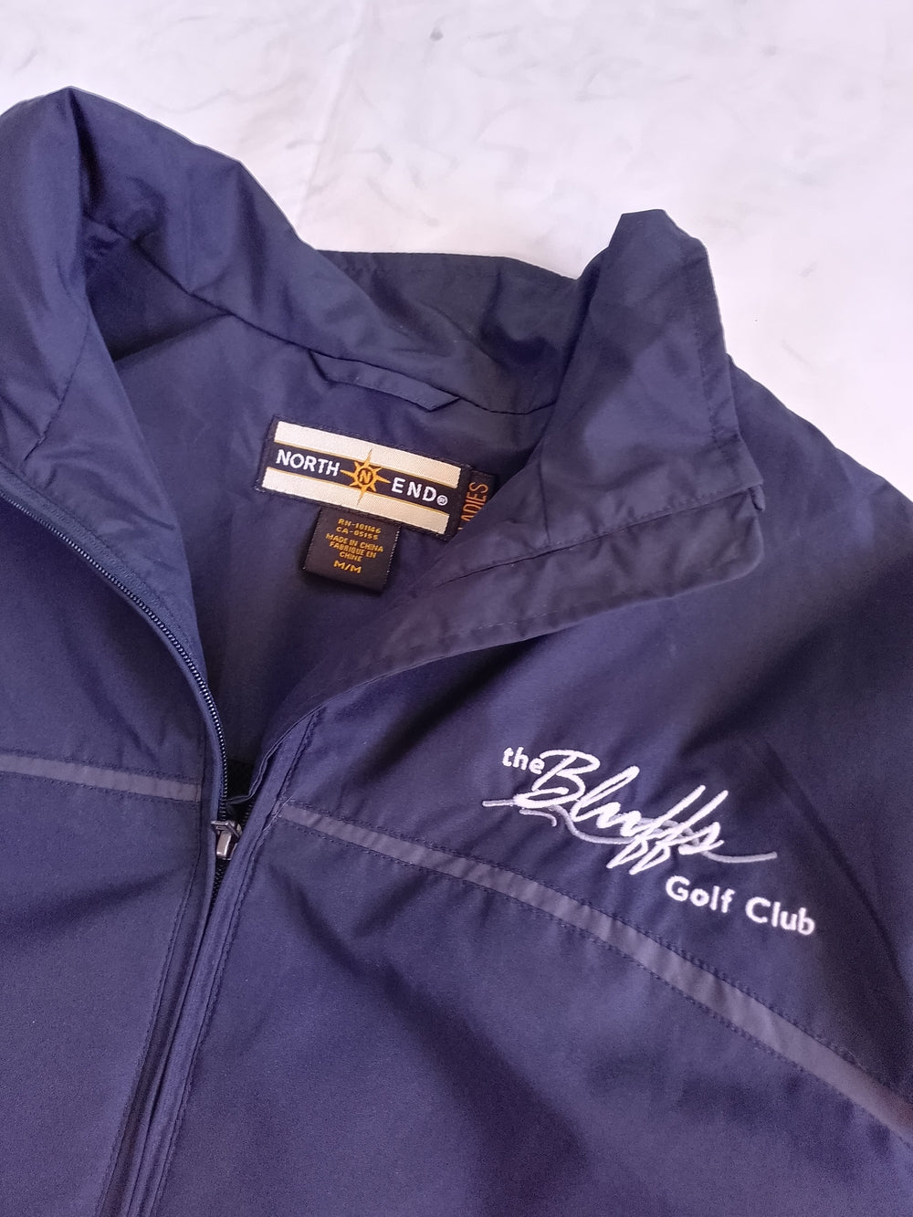 Scarborough The Bluffs Golf Club Navy Pullover Windbreaker