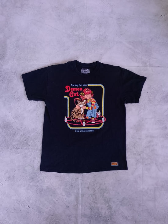 Caring For Your Demon Cat Steven Rhodes T-Shirt