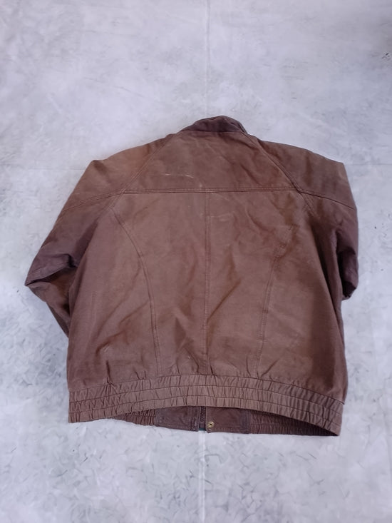 Vintage NORTHWEST TERRITORY Brown Suede Bomber Jacket