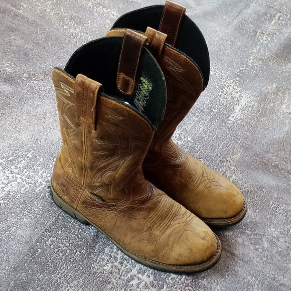 Men's Brown Leather Cowboy Boots