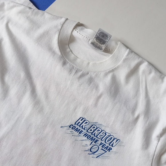 Vintage 1997 HR. Breton Come Home Year Shop & Light House Single Stitch T-Shirt