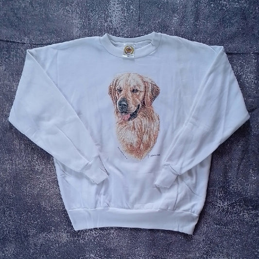 VINTAGE 1992 GOLDEN RETRIEVER Crewneck Sweater