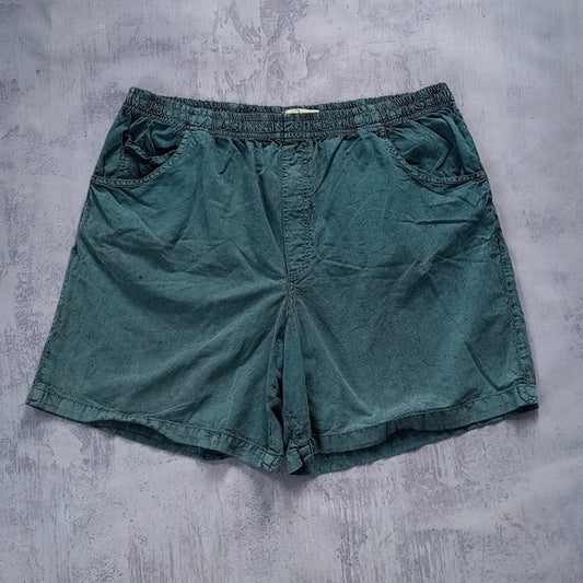 Vintage 90s FYI Private Stock Shorts TWO TONE BLEACH WASHED