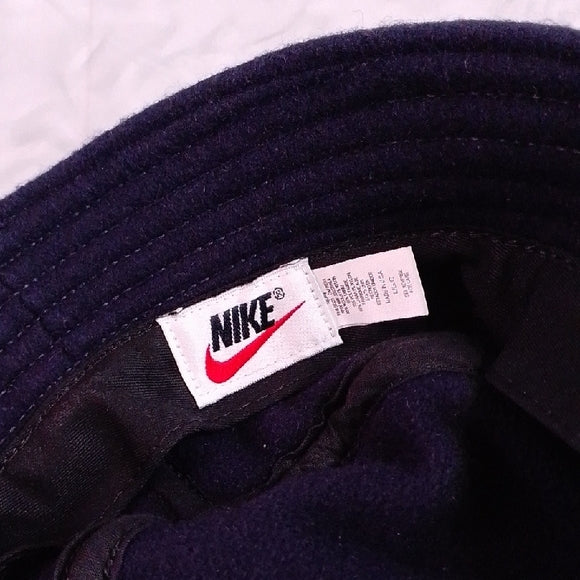 Vintage 90s Nike Navy Blue Wool Bucket Hat LL COOL J STYLE