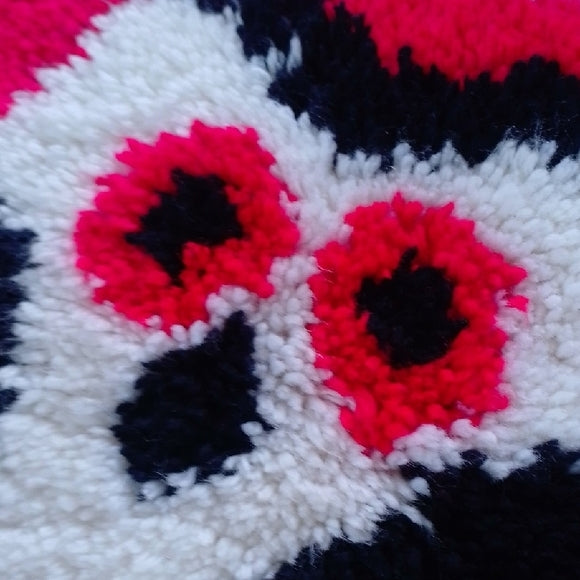 Vintage Owl Latch Hook Rug