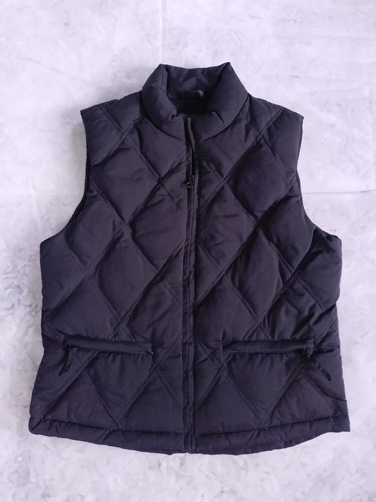GAP DOWN Classic Women's Quilted Vest - Black