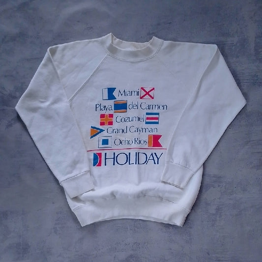 Vintage 90s CARNIVAL CRUISE HOLIDAY GRAPHIC SWEATER CREWNECK