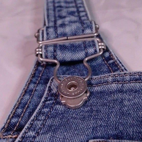 Stylish Modern Blue Denim Overalls Workwear