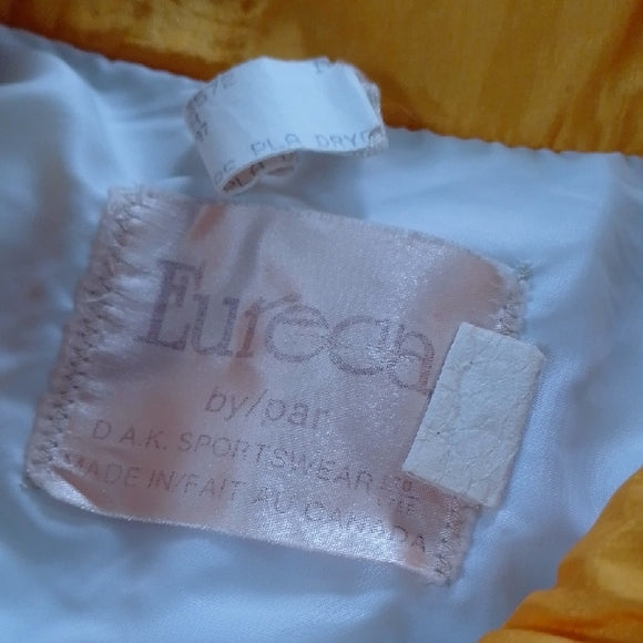 Vintage 90s Sun Style Yellow Pink Purple Colour Block