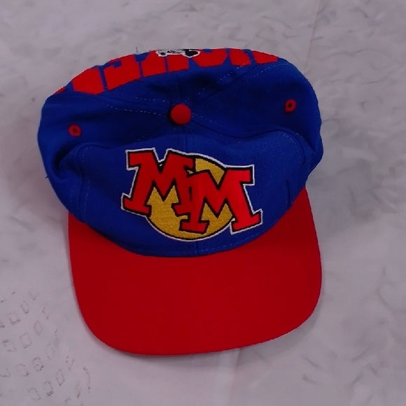 Vintage 90s MICKEY MOUSE RARE Snap Back Hat Embroidered