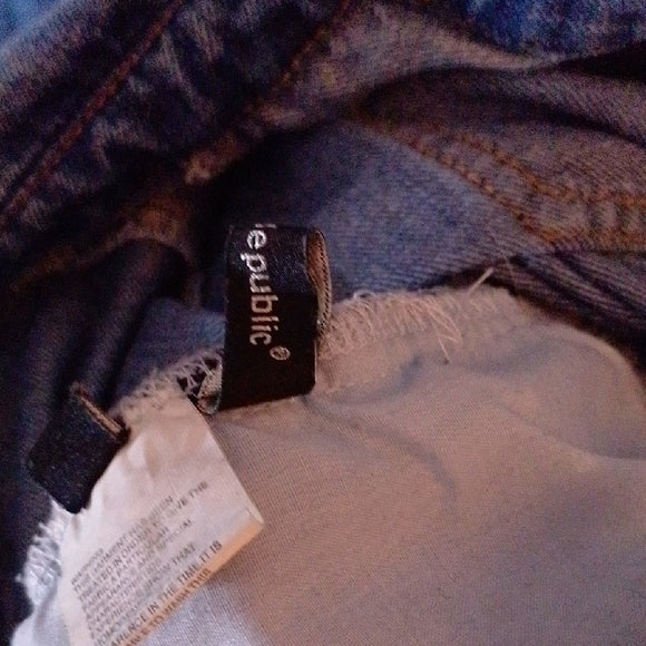 Denim Jumpsuit with Belt Workwear