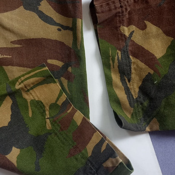 Vintage Euro Camouflage Army Cargo Denim Pants German Military