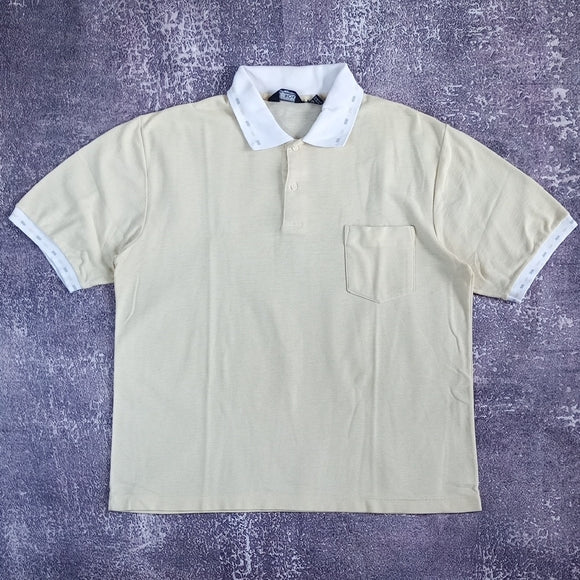 Vintage 90s FOX Classic Yellow Polo Shirt UNISEX