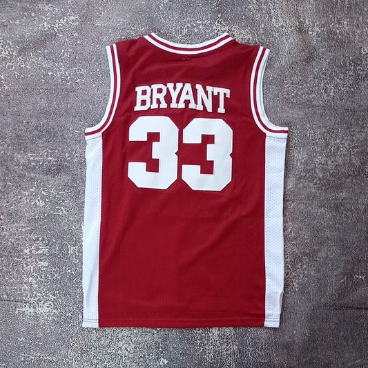 KOBE BRYANT Red Lower Merion High School Basketball Jersey