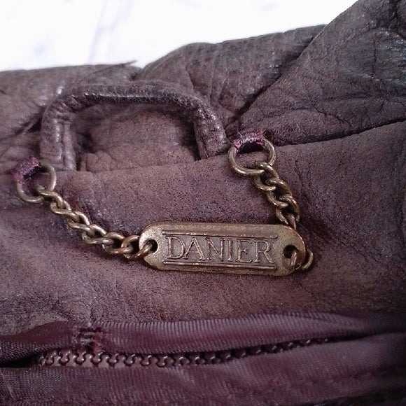 Vintage 90s Danier Brown Leather Jacket