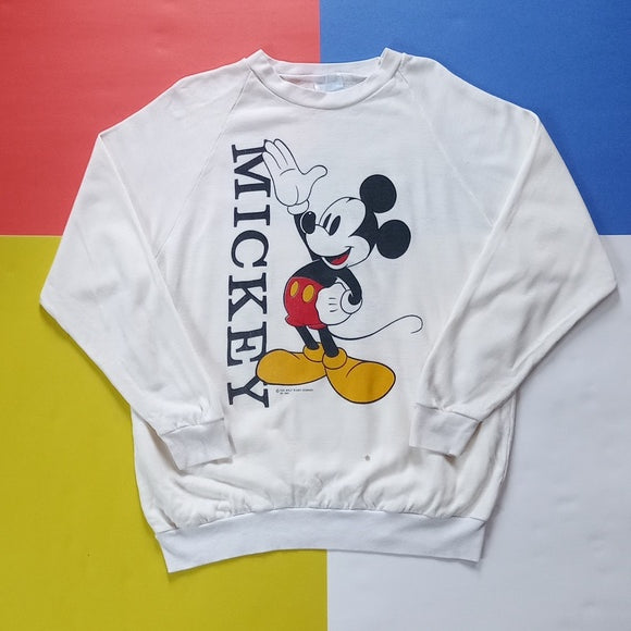 Vintage 90s Mickey Mouse Front and back Crewneck Sweater