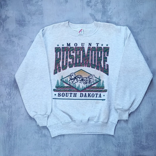 VINTAGE 90s Mount Rushmore South Dakota Crewneck Sweater