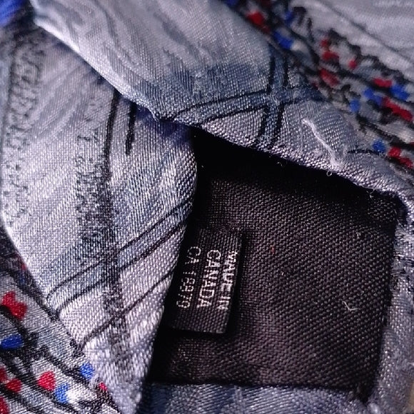 Vintage Disney Minnie & Mickey Mouse Football Touchdown Graphic Tie