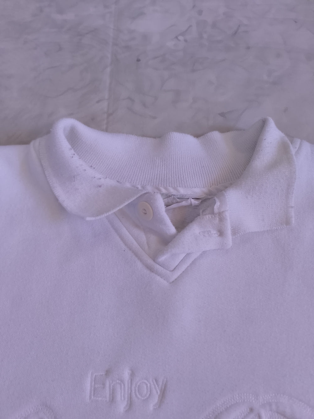 VINTAGE Coca Cola White Embroidered Logo Sweater UNISEX