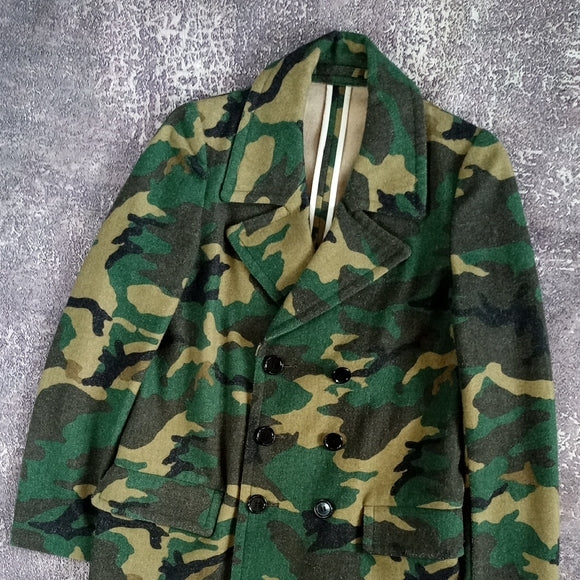 RARE Tsukasa Mikami Designer Wool Camo Jacket - The Pain Of Others - Avant-Garde