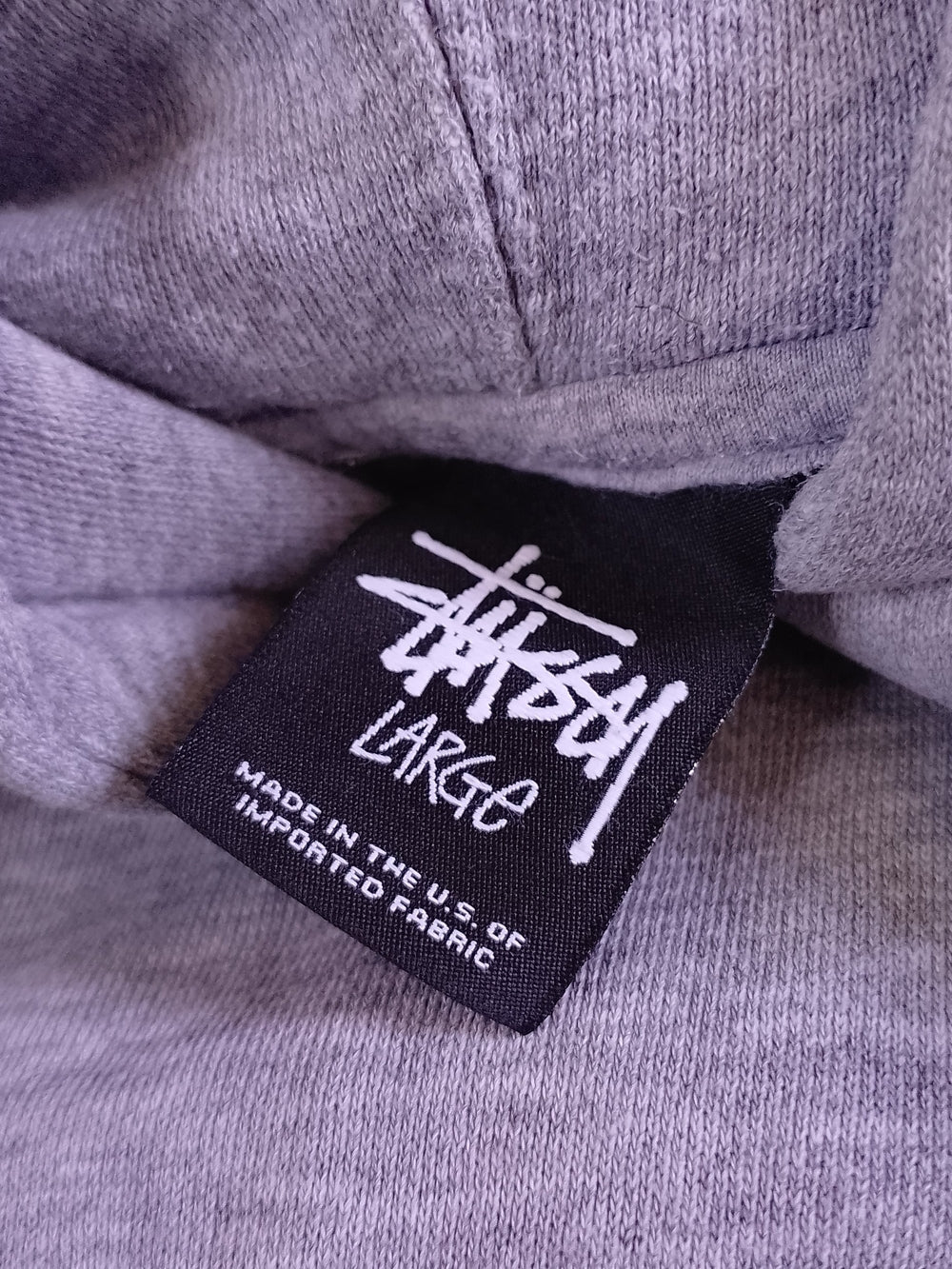 Stussy Embroidered Grey Hoodie