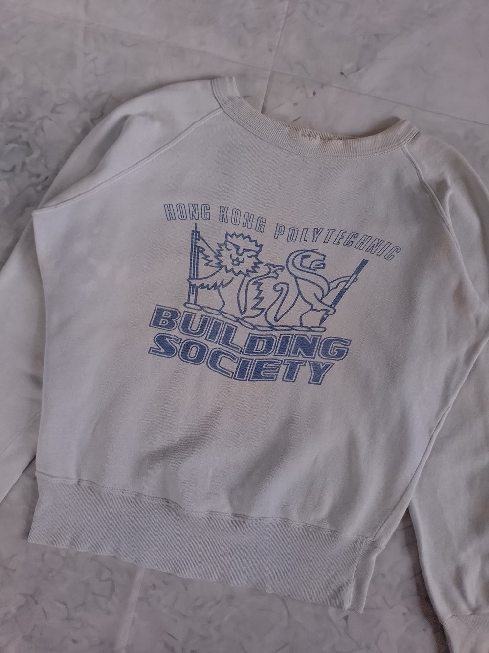 Vintage 90s HONG KONG POLYTECHNIC 'Building Society' Graphic Sweatshirt