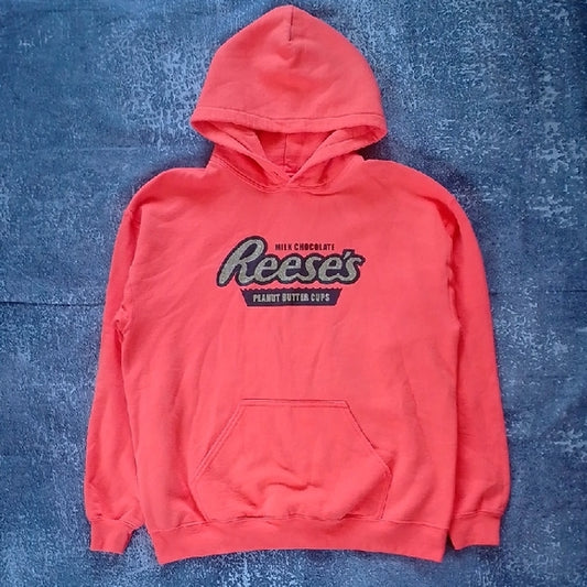 REESE PIECES Peanut Butter Cups Orange Promo Hoodie Sweater