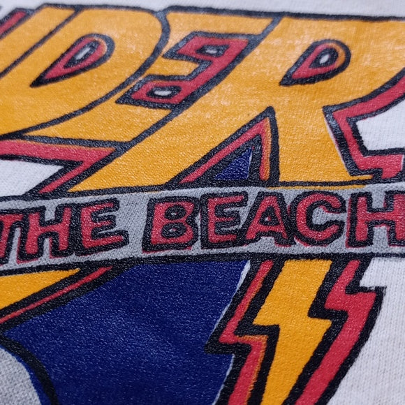 Vintage 90s THUNDER By The Beach Grand Bend Motorplex Muscle Shirt