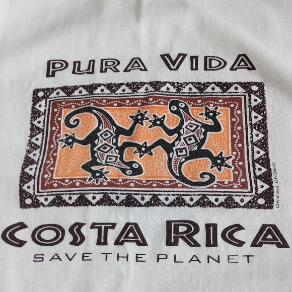 Vintage Pura Vida Costa Rica Save The Planet Tourist T-Shirt