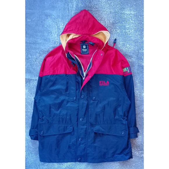 Vintage Fila SPORT DOWN HILL Red and Navy Ski Jacket