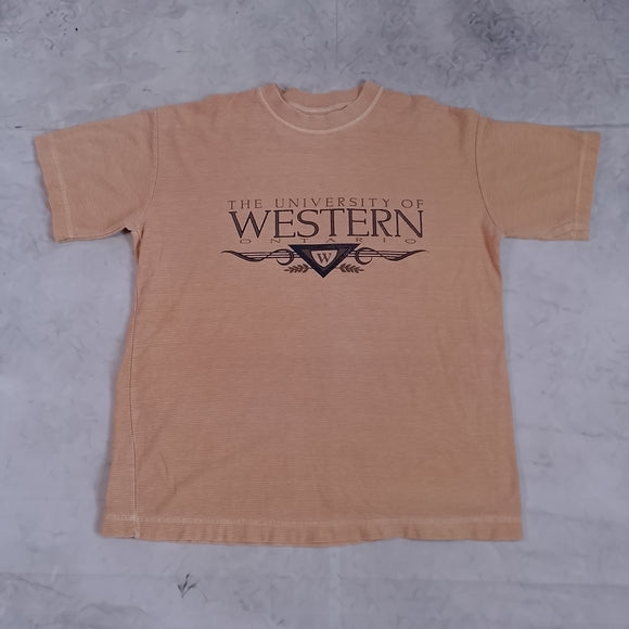 Vintage 90s University of Western Ontario Tan T-Shirt