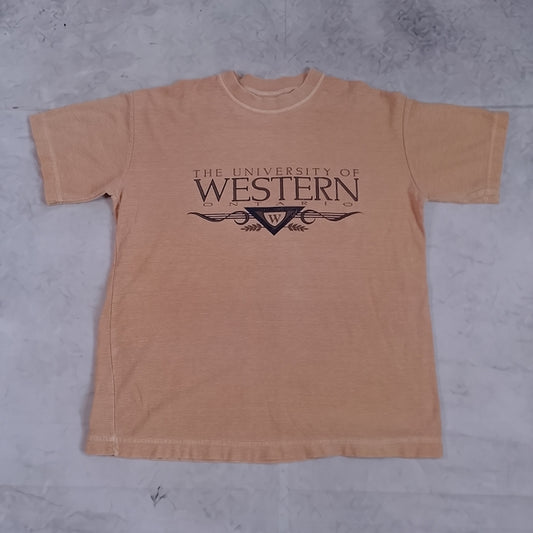 Vintage 90s University of Western Ontario Tan T-Shirt