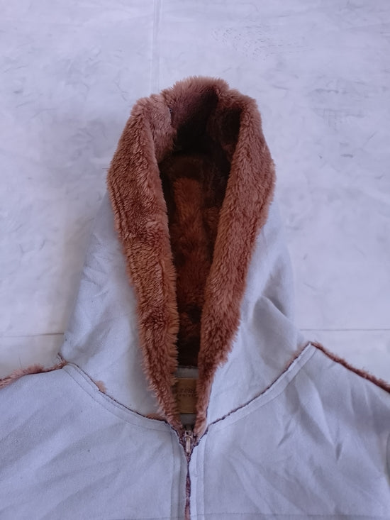 Point Zero x Nicole Benisti Furs Hooded Faux-Shearling Trim Jacket