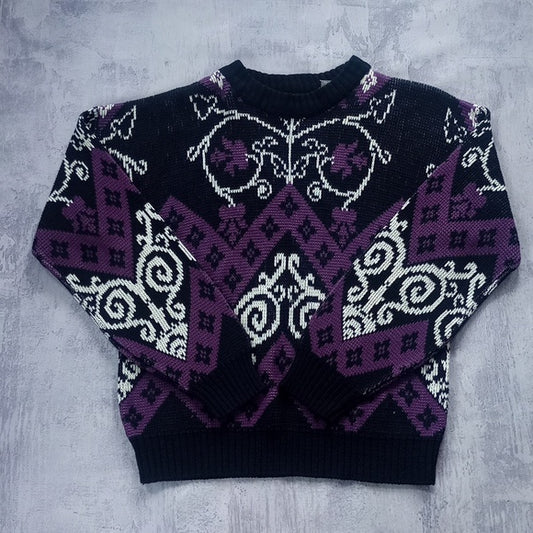 Vintage Ugly/Beautiful GOTHIC STYLE Grandma Sweater Geoffrey Hayes