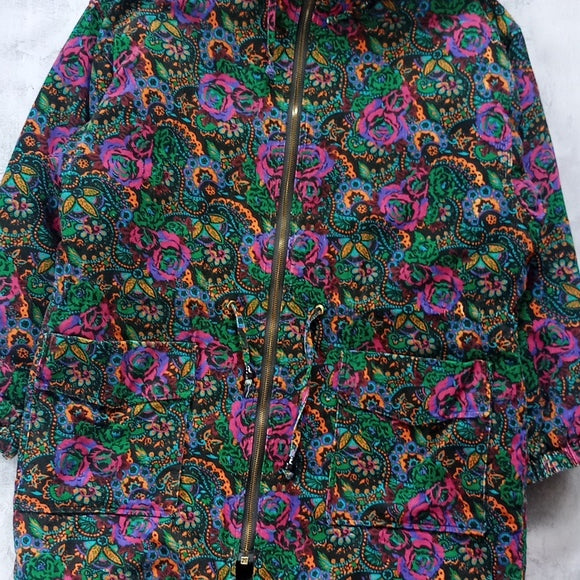 Vintage Massimo Floral Pattern Winter Jacket