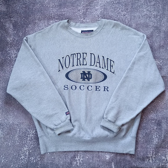 Vintage 90s Notre Dame Soccer Jansport Crewneck Sweater unisex